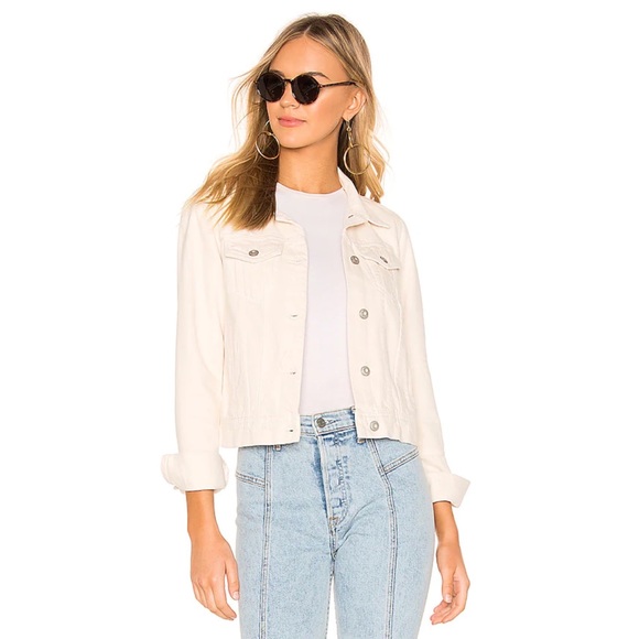 Free People Cream Rumors Denim Jacket